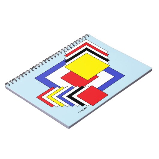 Quadrate Abstrakt Notizblock (Linke Seite)