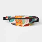 Quadrate Abstrakt Retro Moderne Sammlung Bauchtasche (Vorderseite)