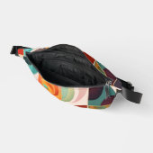 Quadrate Abstrakt Retro Moderne Sammlung Bauchtasche (Offen)