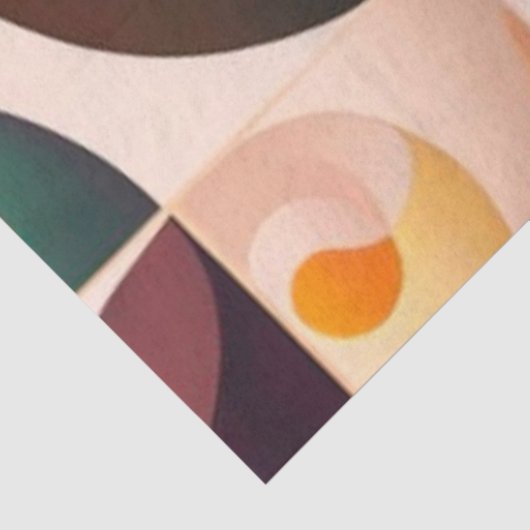 Quadrate Abstrakt Retro Moderne Sammlung Seidenpapier (Ausschnitt)