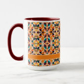Quadrate Abstrakt Retro Moderne Sammlung Tasse (Links)