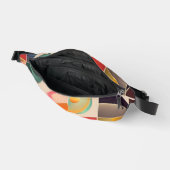 Quadrate Abstrakt Retro Trendy Collection Bauchtasche (Offen)