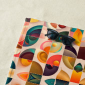 Quadrate Abstrakt Retro Trendy Collection Strandtuch (Beispiel)