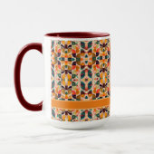 Quadrate Abstrakt Retro Trendy Collection Tasse (Links)
