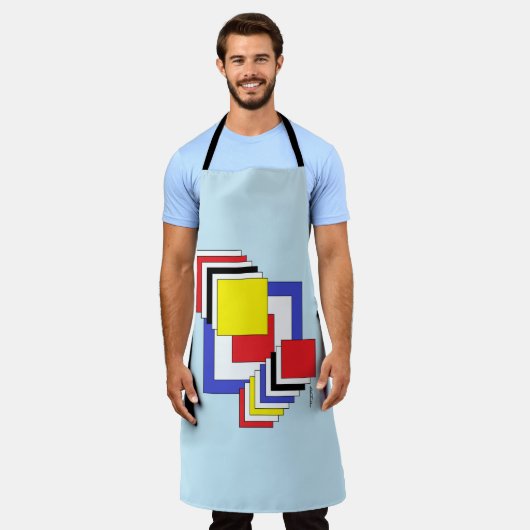 Quadrate Abstrakt Schürze (Getragen)