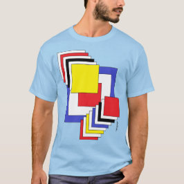 Quadrate Abstrakt T-Shirt