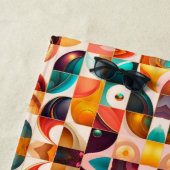 Quadrate Abstrakte Retro-Kollektion Strandtuch (Beispiel)