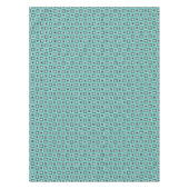 Quadrate auf Aquamarin Tischdecke (Vorderseite)