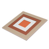 Quadrate aus dem Mittelalter - Taupe und Korallen Fliese (Seite)