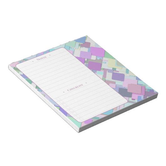 Quadrate | Daily Notes and Checklist Notepad Notizblock (angewinkelt)