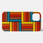 Quadrate der 70er Jahre Case-Mate iPhone Hülle (Rückseite (Horizontal))