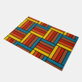 Quadrate der 70er Jahre Fußmatte (Schrägansicht)