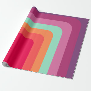 Quadrate der 70er Jahre Geschenkpapier