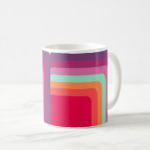 Quadrate der 70er Jahre Kaffeetasse (VorderseiteRechts)