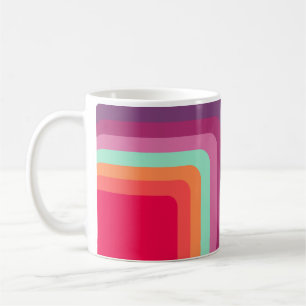 Quadrate der 70er Jahre Kaffeetasse