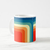 Quadrate der 70er Jahre Kaffeetasse (Vorderseite Links)