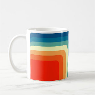 Quadrate der 70er Jahre Kaffeetasse