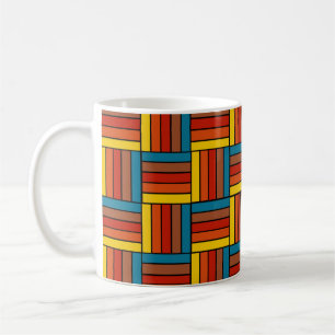 Quadrate der 70er Jahre Kaffeetasse