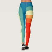 Quadrate der 70er Jahre Leggings (Rückseite)