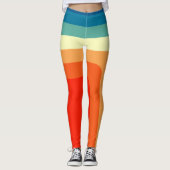 Quadrate der 70er Jahre Leggings (Vorderseite)