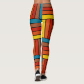 Quadrate der 70er Jahre Leggings (Rückseite)