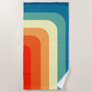 Quadrate der 70er Jahre Strandtuch