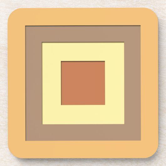 Quadrate der Schichten Mitte des Jahrhunderts - Er Untersetzer (Vorderseite)