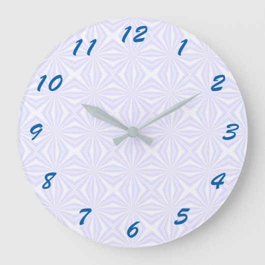 Quadrate der Weißen Große Wanduhr (Vorderseite)