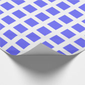 Quadrate - Electric Blue on White Geschenkpapier (Ecke)