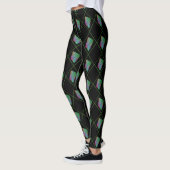 Quadrate für mehrfarbige Energie Harlequin-Muster Leggings (Links)