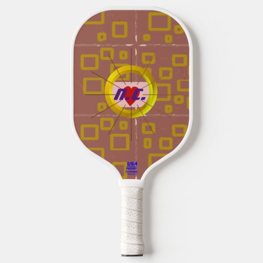 Quadrate Geometric Modern Sleek Pickleball Paddle (Vorderseite)