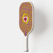 Quadrate Geometric Modern Sleek Pickleball Paddle (Links)