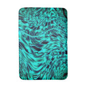 Quadrate gespiegelt in Cyan-Bild Badematte (Vorderseite Vertikal)