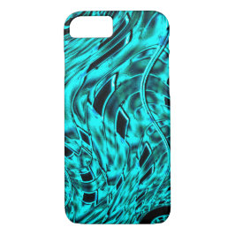 Quadrate gespiegelt in Cyan-Bild Case-Mate iPhone Hülle