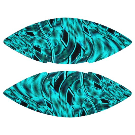 Quadrate gespiegelt in zyanischer oder blauer Farb Football (Paneele)