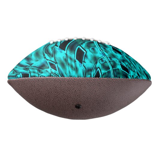 Quadrate gespiegelt in zyanischer oder blauer Farb Football (Gedreht 270)