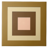 Quadrate in der Mitte des Jahrhunderts - braun und Fliese (Vorderseite)