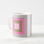 Quadrate in der Mitte des Jahrhunderts - grau / gr Kaffeetasse (Vorderseite Links)