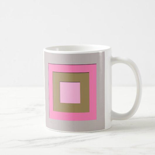 Quadrate in der Mitte des Jahrhunderts - grau / gr Kaffeetasse (Rechts)