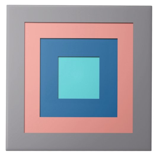 Quadrate in der Mitte des Jahrhunderts - grau, pfi Fliese (Vorderseite)