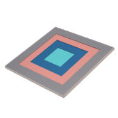 Quadrate in der Mitte des Jahrhunderts - grau, pfi Fliese (Seite)