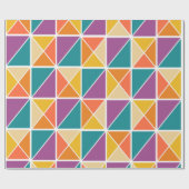 Quadrate in Dreiecke Geschenkpapier (Flach)