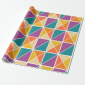 Quadrate in Dreiecke Geschenkpapier (Ungerollt)