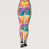 Quadrate in Dreiecke Leggings (Rückseite)