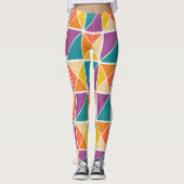 Quadrate in Dreiecke Leggings (Vorderseite)