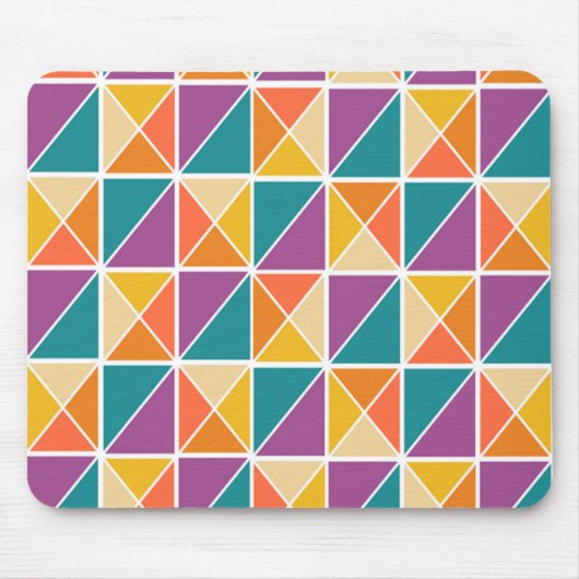 Quadrate in Dreiecke Mousepad (Vorne)