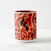 Quadrate in Korallenbild gespiegelt Tasse (Zentrum)