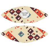 Quadrate in Retrofarben abstraktes Design Football (Paneele)