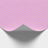 Quadrate in rosa, gelb geschenkpapier (Ecke)