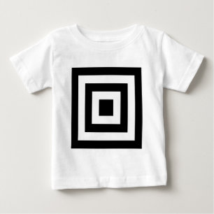 Quadrate innerhalb von Quadraten Baby T-shirt
